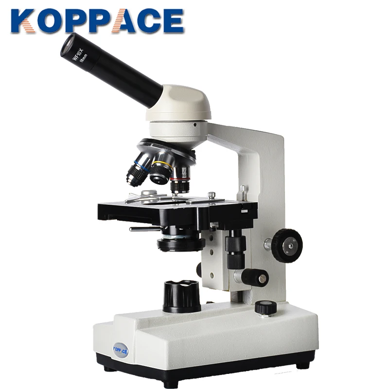 KOPPACE 40X-1600X Monocular Biological Microscope Observation Tube Inclination 45Degrees School Education Microscope For Childre