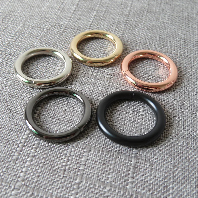 20Pcs/Lot 20mm Strong Metal O Rings Clasp Belt Buckle Webbing For Bag Dog Pet Harness Key Chain DIY Sewing Garment Accessories