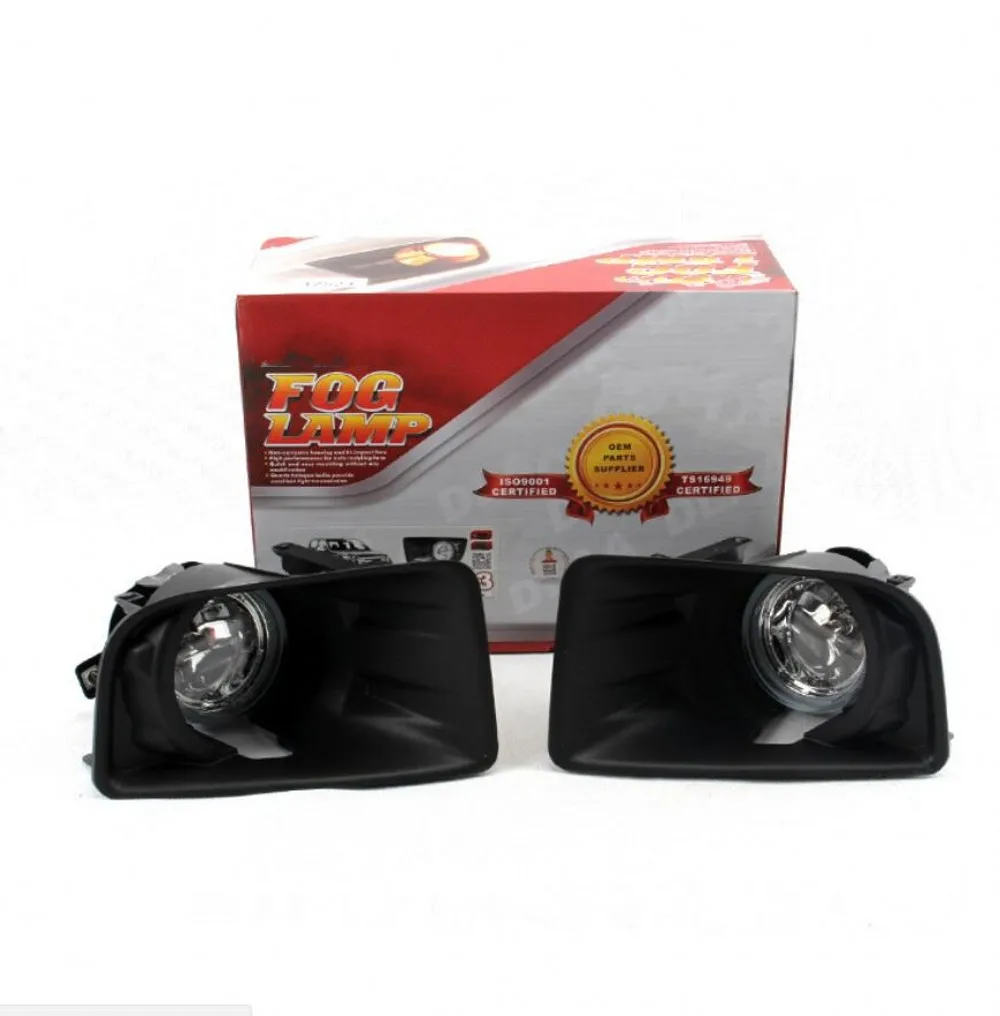 JanDeNing Car Fog Lights  For ISUZU D-MAX 2012~2014 Front Fog Lamp Light Lamp Replacement Assembly kit  (one Pair)