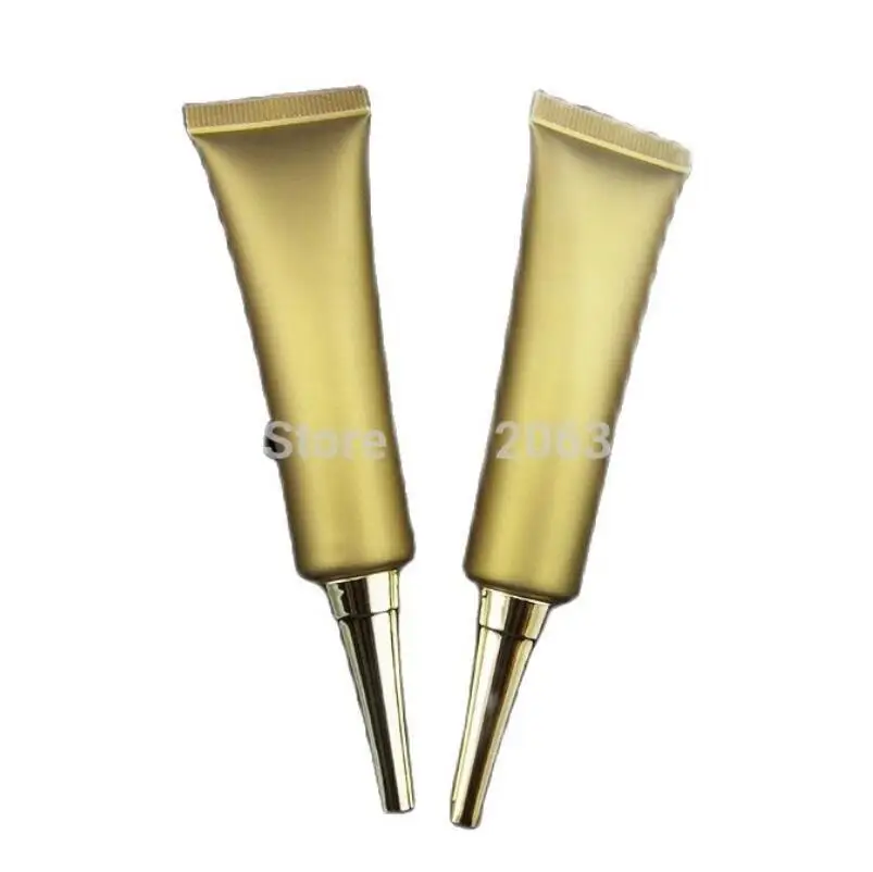 

20ml gold soft tube white lid with gold lid , EYE CREAM TUBE