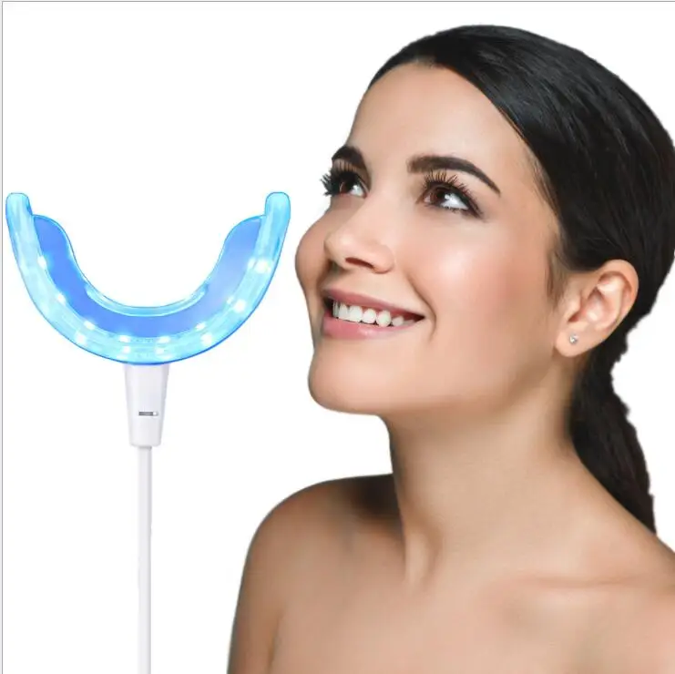 

teath whitening Blue LED Light Teeth Whitening Kit for Phone Plug with 3 Gel Pen Portable Tooth Bleaching Accelerator Home Set