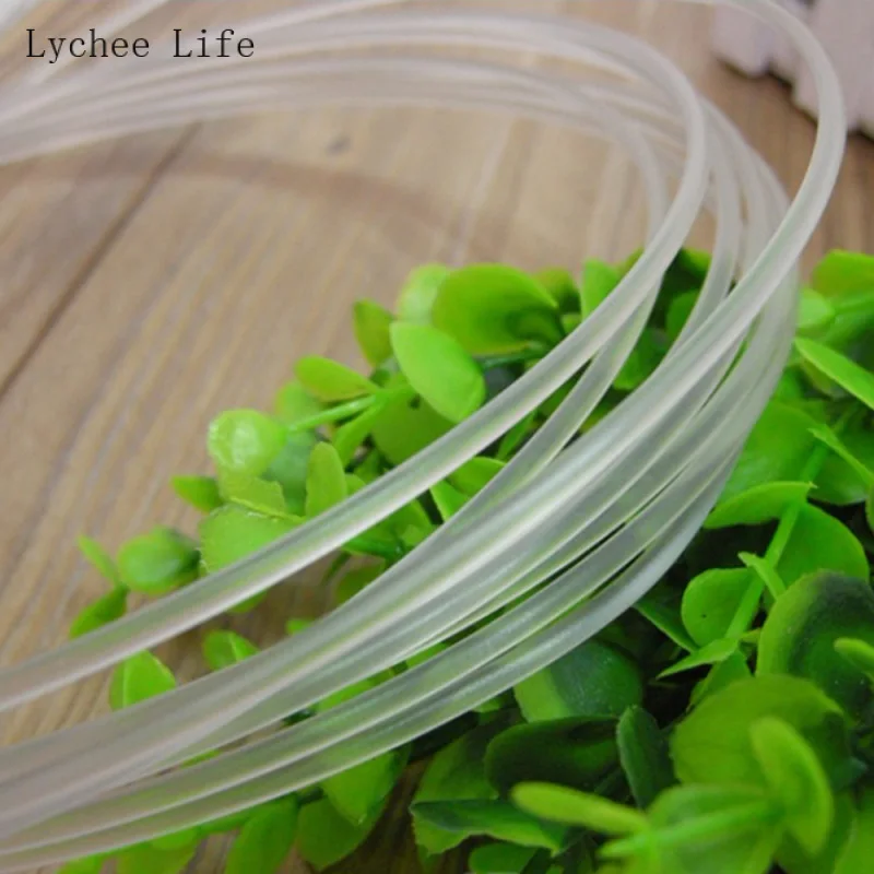 Lychee Life 5Yards Round Plastic Boning Corset Bone Diy Nylon Bra Underwires Bone Handmade Sewing Accessories Home Decoration