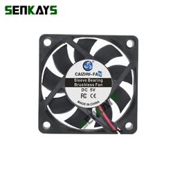 Ventilador de refrigeración, 5V, 12V, 24V, 60mm, 6015 CC, 60x60x15mm, 6cm, ordenador, PC, CPU, carcasa, fuente de alimentación, XH2.54, 2 pines