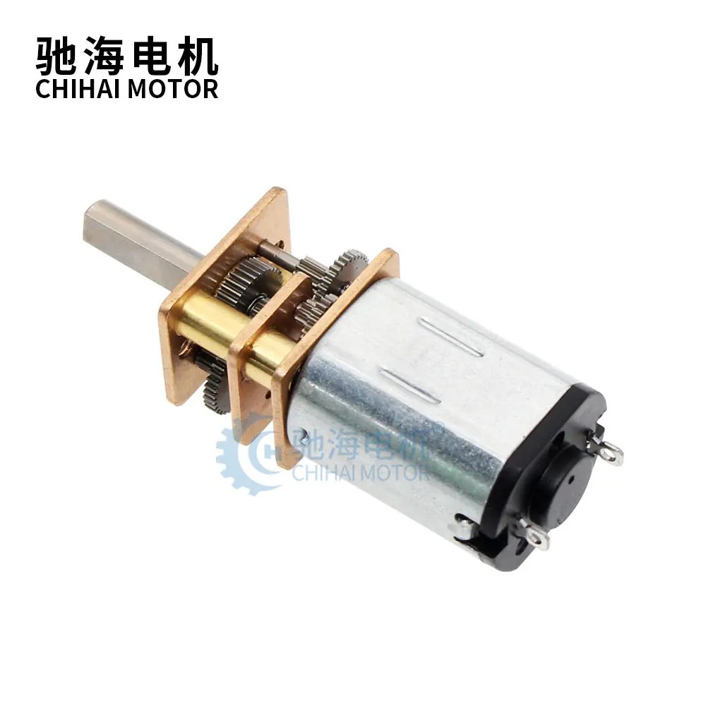 CHF-GM12-N20 12mm High Speed High Torque High-Power DC 3V 6V Long-Life Carbon Brush Micro Gear Motor with Metal Gearbox For DIY