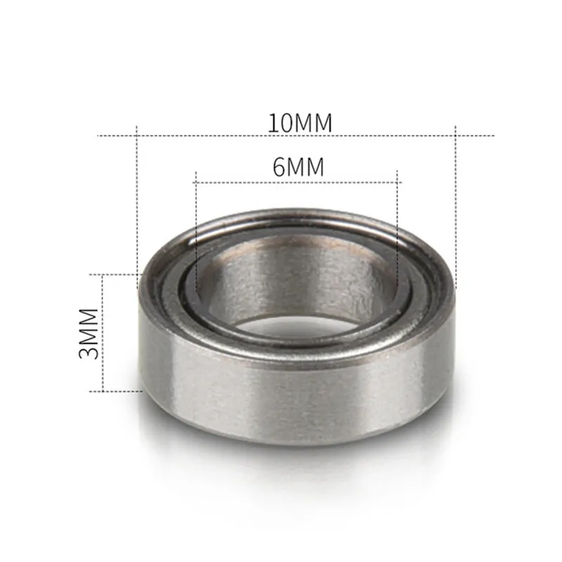 50-500pcs MR106ZZ 6*10*3 mm MR106-2Z 6x10x3 mm MR106 MR106Z miniature deep groove ball bearing L-1060ZZ