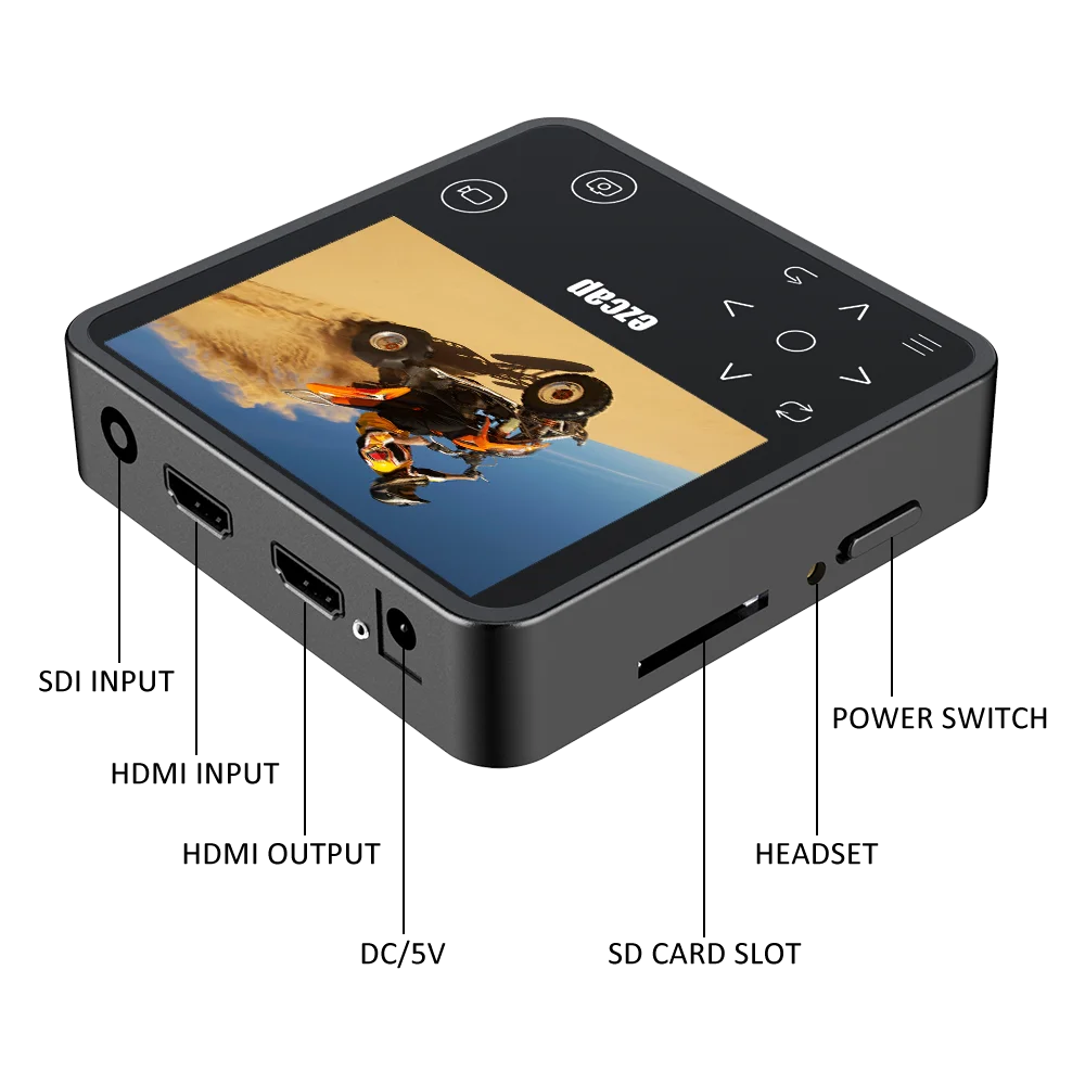 Ezcap275 HD видеорегистратор SDI камера HDMI захват игр на SD карту с ЖК-дисплеем 1080P 60fps устройство видеозаписи