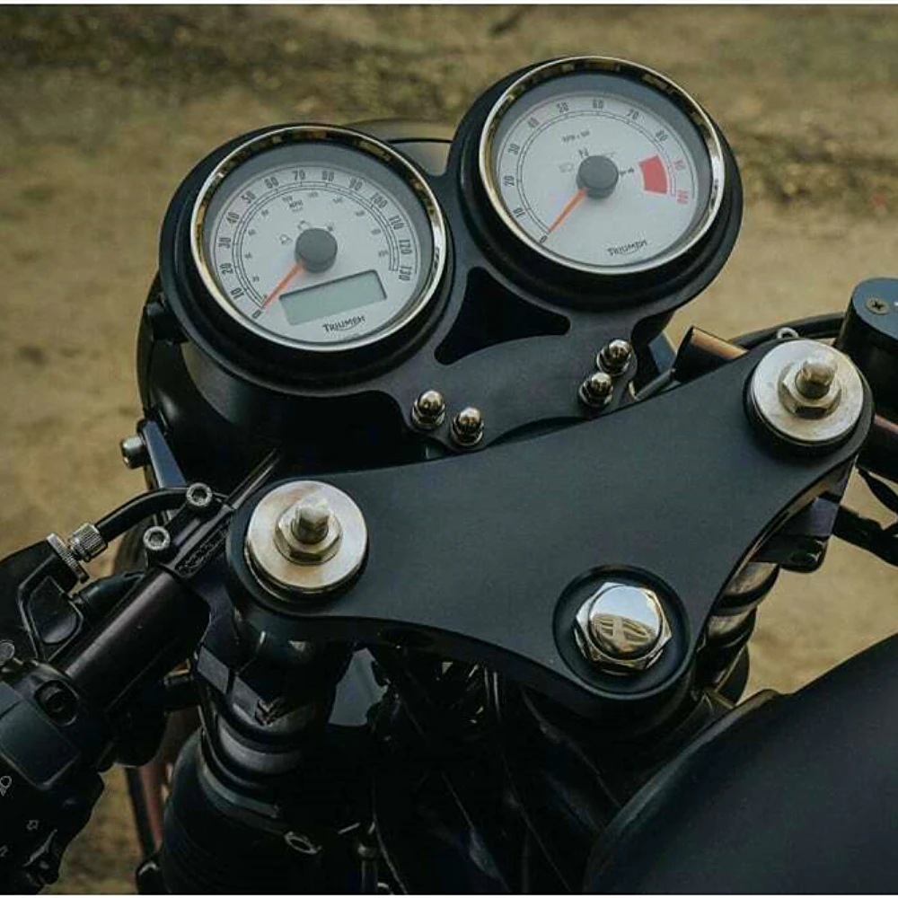 Motorcycle Speedometer Gauge Dial Rings Bezel Trim Rings For Triumph Bonneville T100 Thruxton