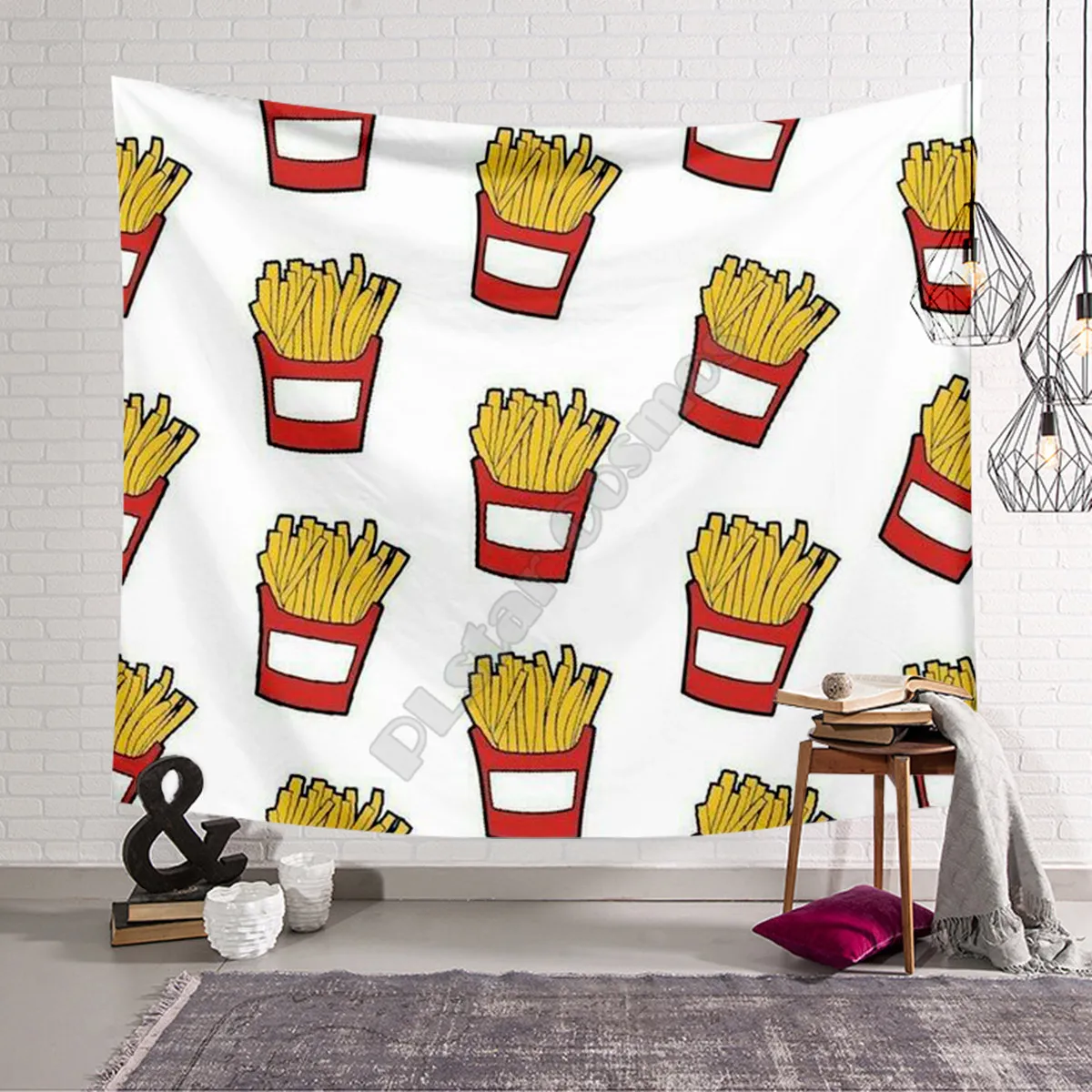 

French Fries Tapestry 3D Printing Tapestrying Rectangular Home Decor Wall Hanging 01