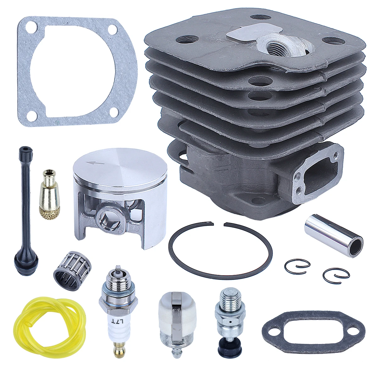 52mm Cylinder Piston Kit For Husqvarna 272 272XP 272K 268 61 Chainsaw Big Bore Replace 503758172 w Decompression Valve Gasket