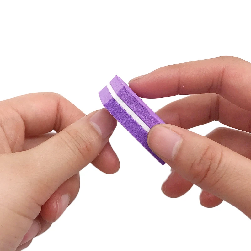 10/20 pcs Nail Buffers File Double-sided Sponge Sanding Nail File Blocks Square Block For UV Gel Strips For Nail Polishing Set