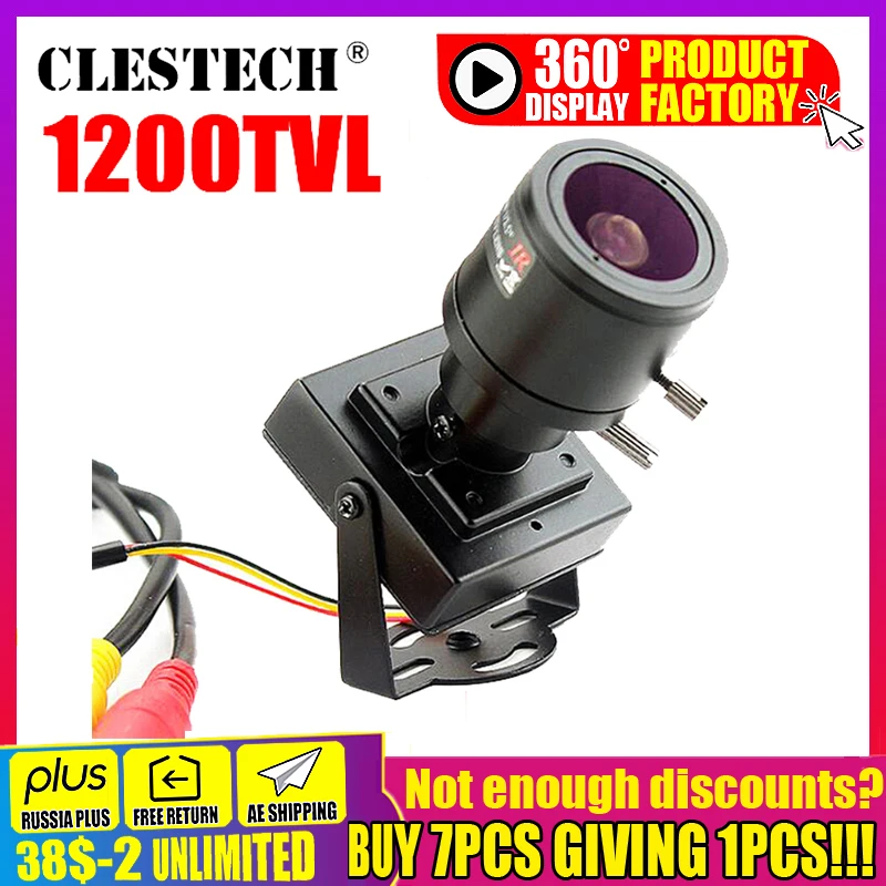 

New Product Mini Manual focusing 2.8m-12mm 1200TVL Djustable Lens Color Video HD CCTV Security Surveillance Zoom Camera Metal