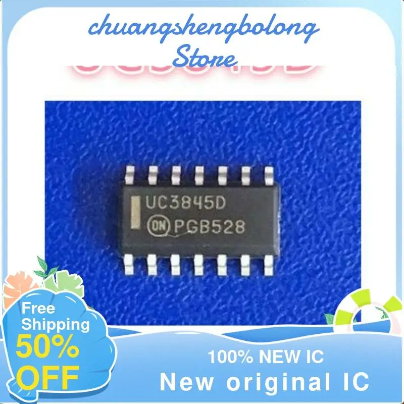 

10PCS UC3845D SOP14 UC3845DR2G New original IC