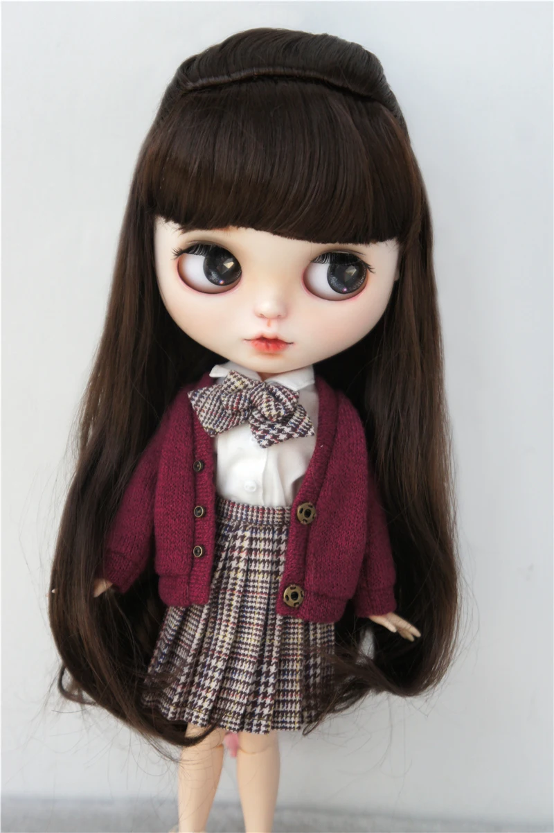 

JD096 1/4 1/3 Long Wave Pony Syntheic Mohair Doll Wig For Size 7-8inch 8-9inch 9-10inch Doll MSD SD Blythes Doll Accessories