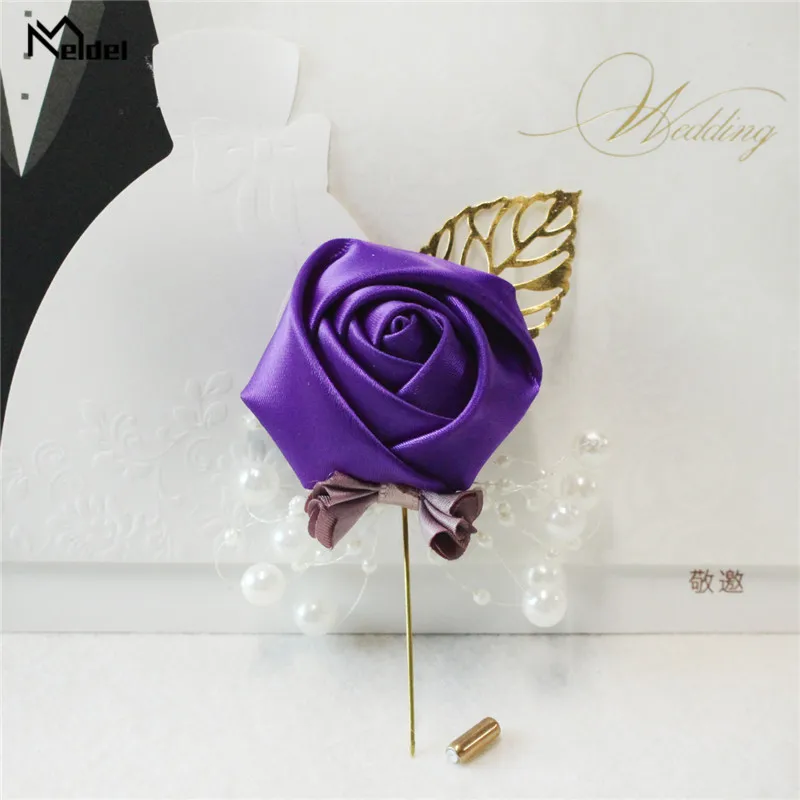 Meldel-broche de seda rosa para mujer, broches de flores y perlas para Rebeca, camisa, chal, alfileres, abrigo, ropa de mujer, accesorios de joyería