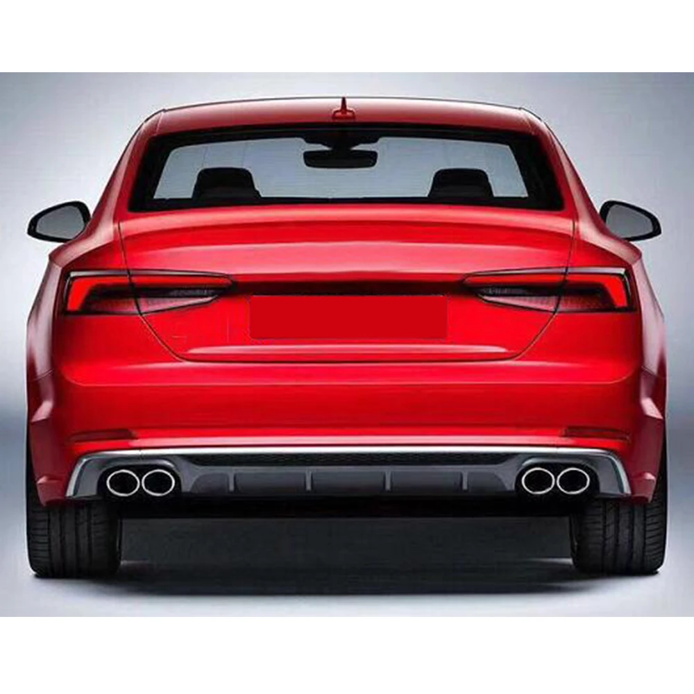 Car Rear Bumnper Diffuser Lip Spoiler for Audi A5 Sline Hatchback 2 Door 2017-2019 Car Rear Lip Spoiler PP