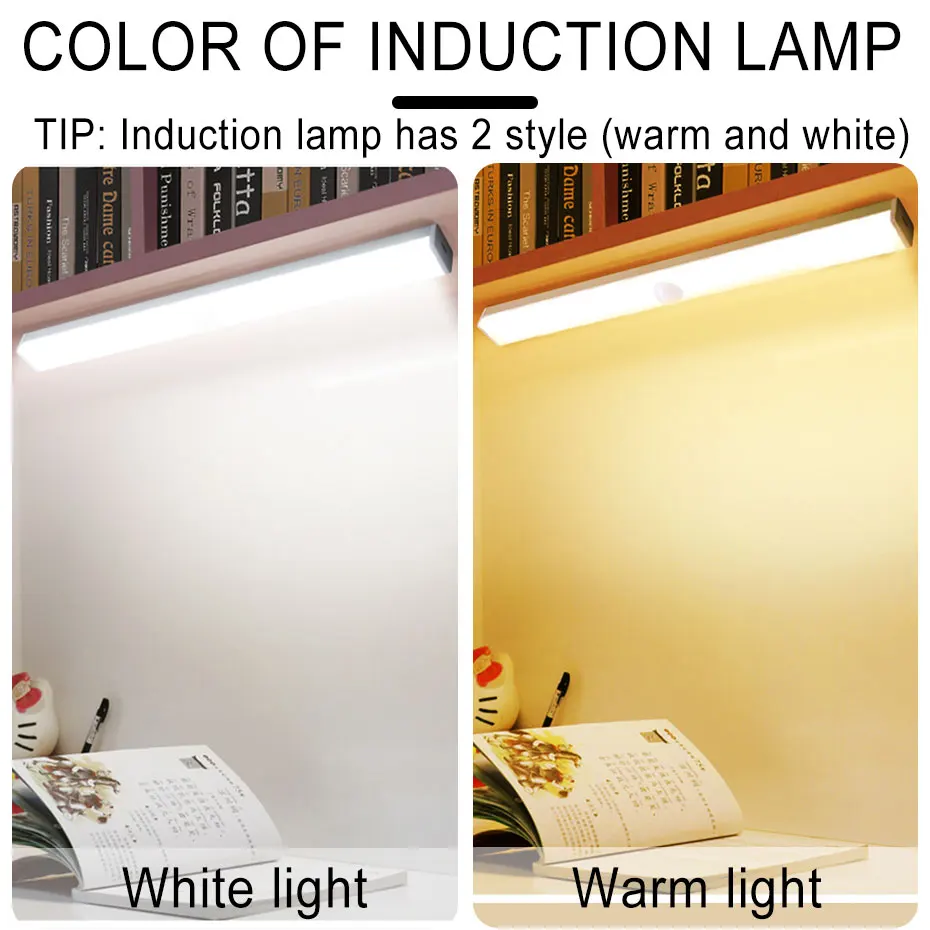 Dimmable LED Under Cabinet Lights 6/10/14/20/36 LEDs Closet Light White/Warm White Motion Sensor Night Lamp For Kitchen Wardrobe