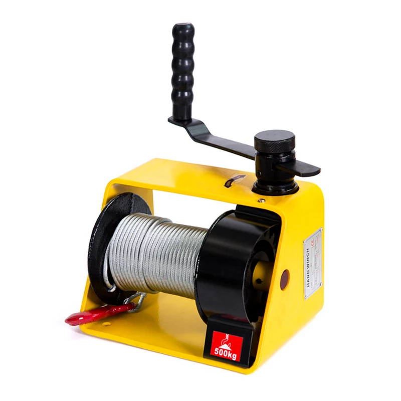 Hand tool lifting sling 250kg Manual winch Boat truck auto self-locking hand manual Galvanized steel winch