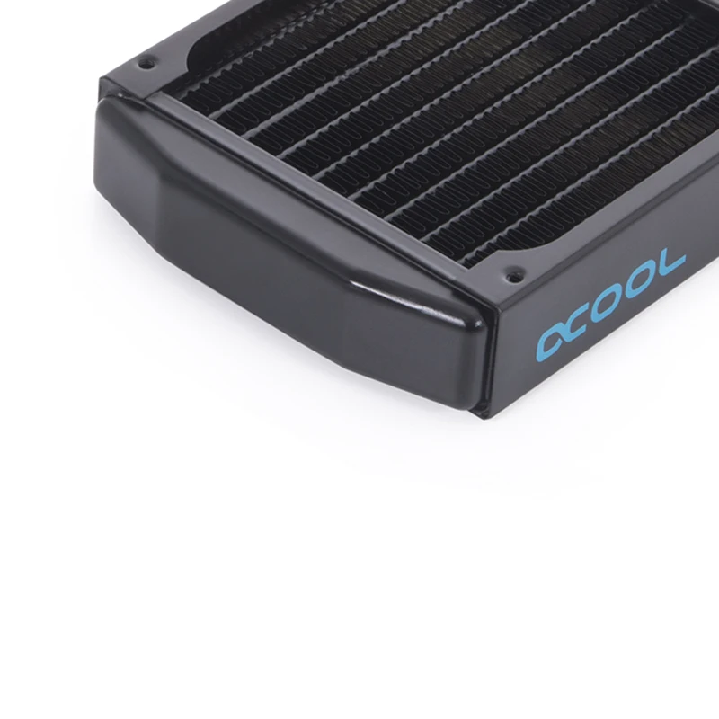 Imagem -04 - Alphacool Nexxxos St25 Radiador Fino de Cobre Completo Construção de Refrigeração de Água Único Duplo 92 mm Dissipador de Calor para o Case Pequeno 2x g1 4“