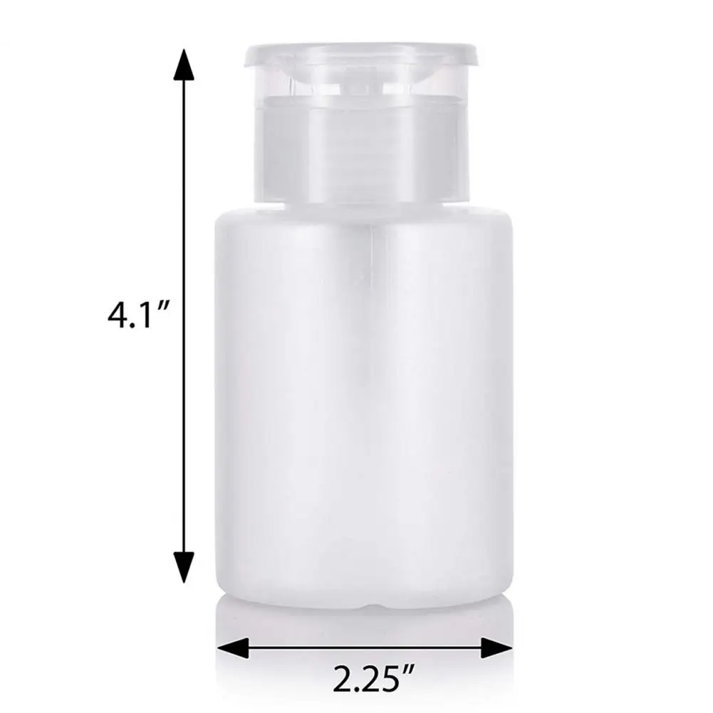 70% Hot Sale Nagellak Remover Alcohol Vloeistof Druk Pompfles Nail Art UV Gel Cleaner Lege Plastic Container Tool