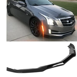 Per Cadillac ATS 2015 2016 2017 2018 Paraurti Anteriore Spoiler Lip Gloss Nero/Fibra di Carbonio Look Auto Inferiore Splitter Lama di Protezione