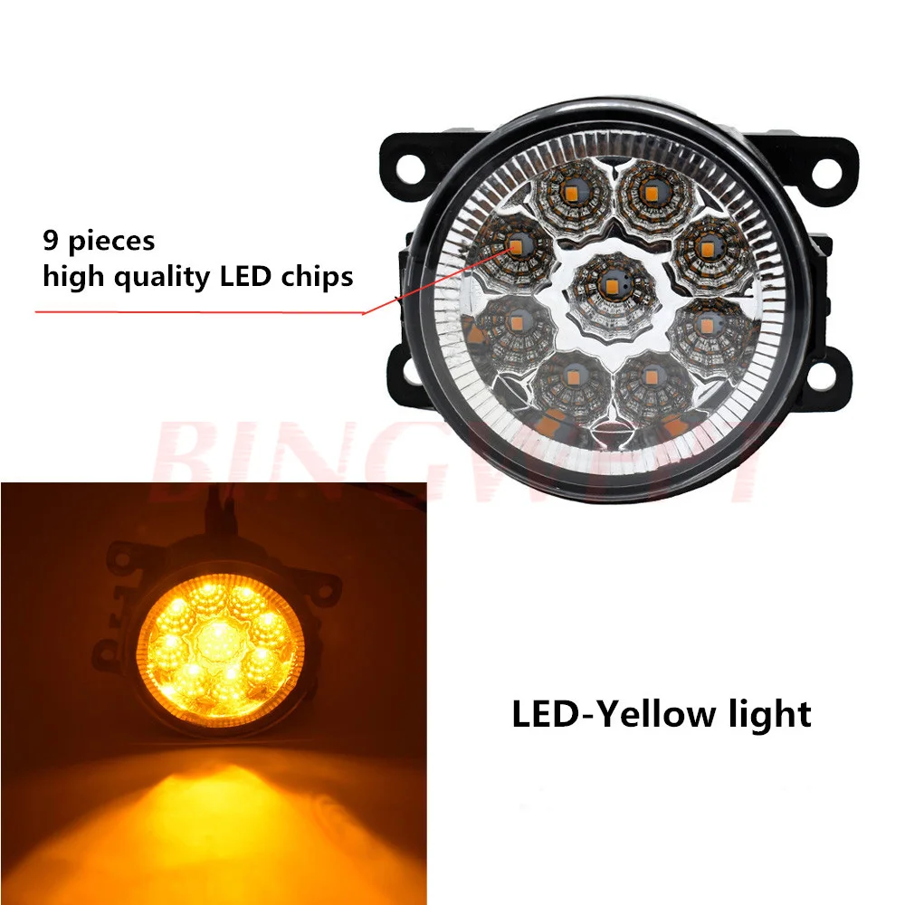 2pcs/lot Car Front Bumper LED fog Lights For Mitsubishi L200 2005 2006 2007 2008 2009 2010 2011 2012 2013 2014 2015 Halogen lamp