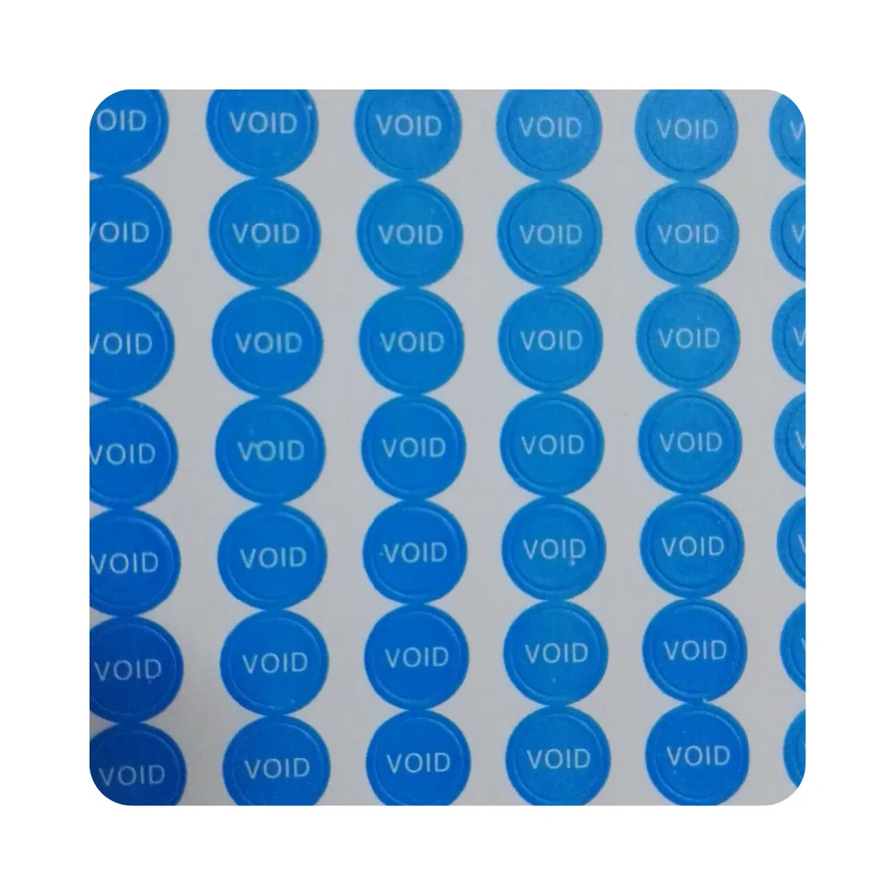 Imagem -03 - Rodada Frágil Papel Adesivo Selo de Garantia para Celular Laptop Reparação Ipad Adulteração Garantida Azul Vermelho mm 500 Pcs por Lote