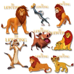 Simba The King Lion Stickers Patches for Kids Clothing Jacket Iron-on Transfers Washable Applique on Clothes