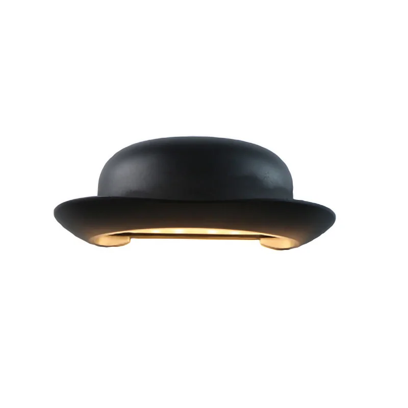 Nordic modern LED wall lamp Simplicity hat shape waterproof indoor and outdoor bedroom living room loft lighting fixture sconce