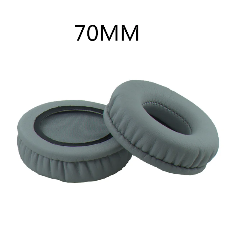 Sepasang 70MM Bantalan Telinga Pengganti Bantalan Telinga Cangkir Telinga untuk Sony MDR-V150 V250 V300 V100 V200 V400 DR-BT101 ZX100 ZX300 Headphone