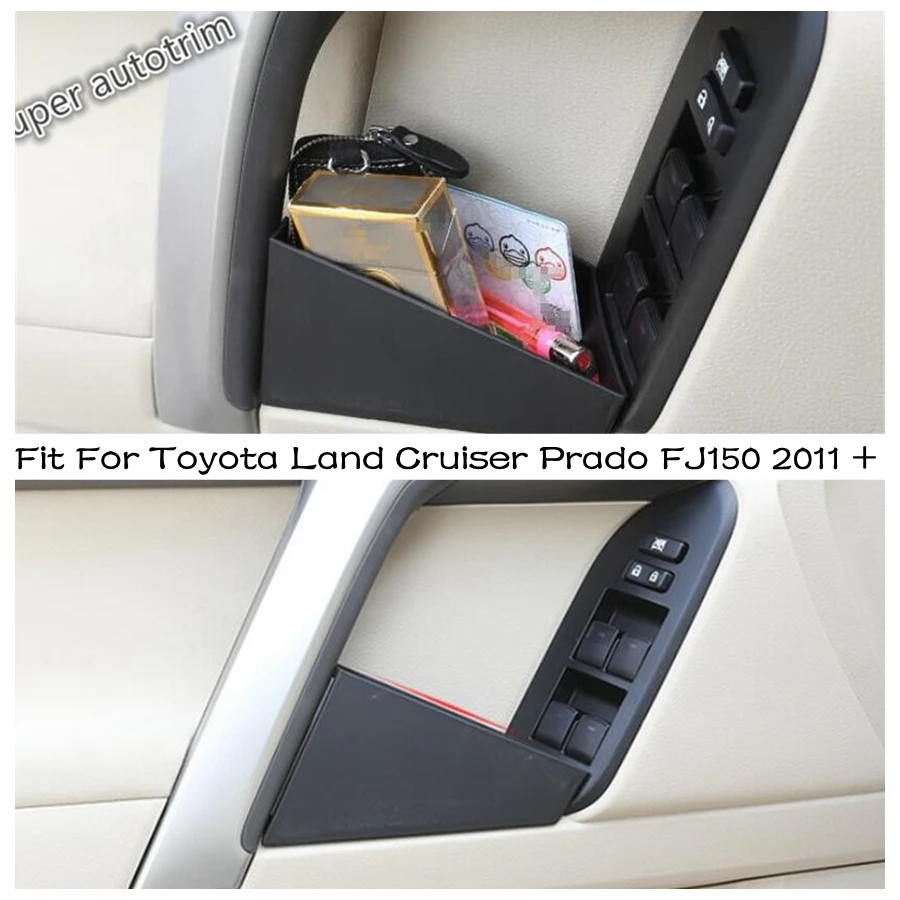 

Front Door Handle Armrest Storage Box Holder Tray Plastic Accessories Interior For Toyota Land Cruiser Prado FJ150 2011 - 2020