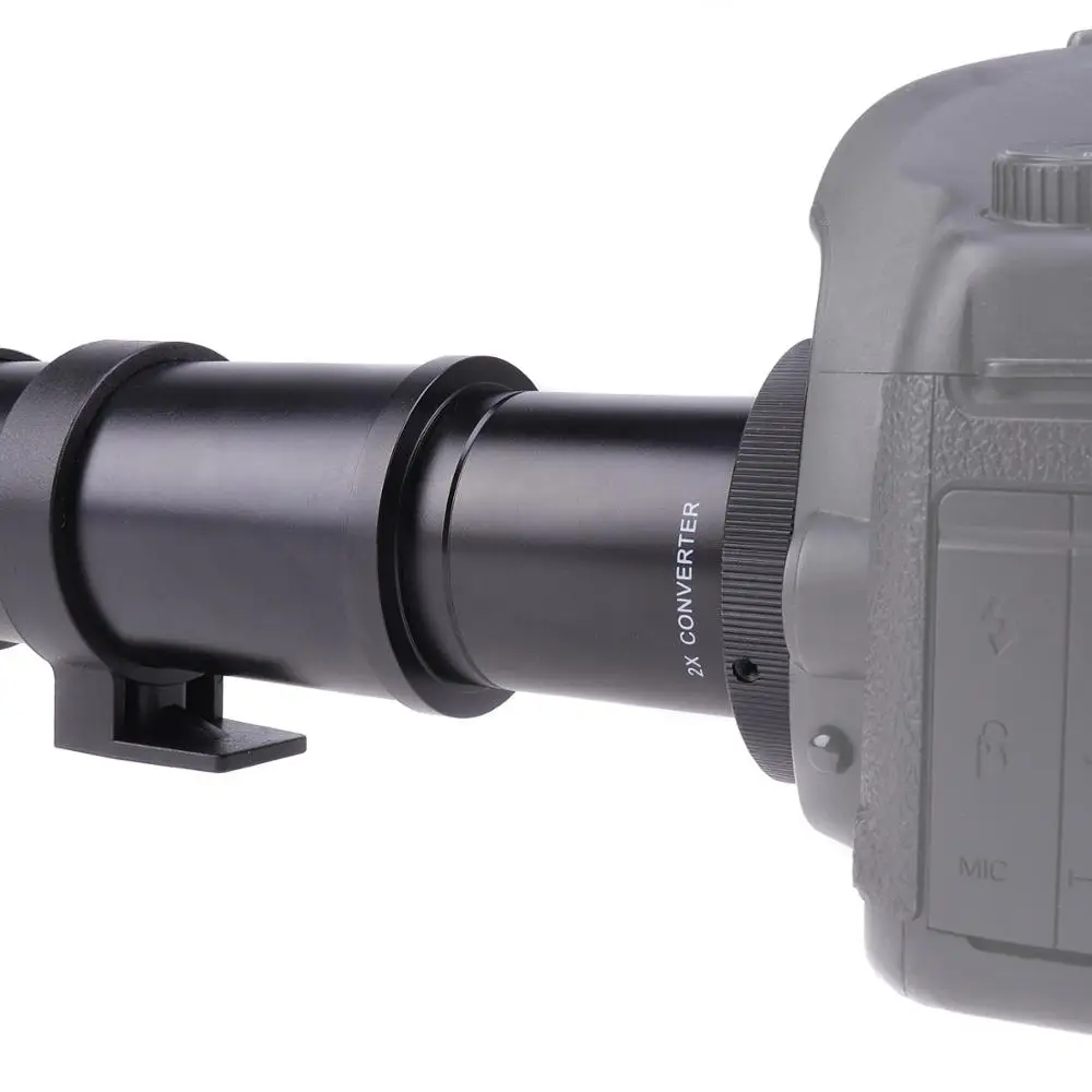 420-800 ملم F/8.3 - F/16 عدسة تليفوتوغرافي + 2x عدسة تكبير محول المقربة لكاميرا كانون #4