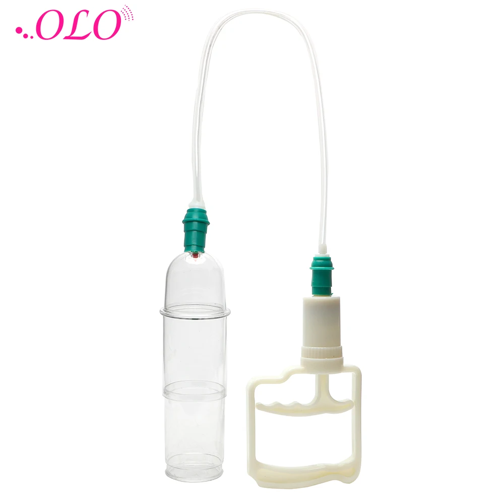 OLO Male Chastity Device Vacuum Pump Penis Extender Enlarger Enlargement Male Masturbator Penis Pump Sex Toys for Men