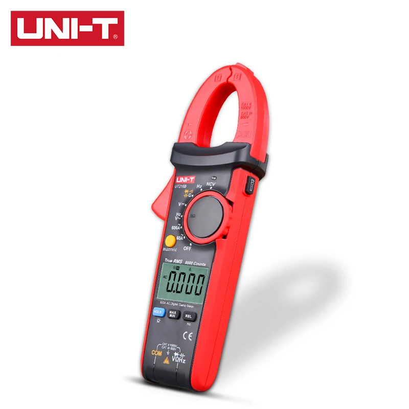 UNI-T True RMS Digital Clamp Meter UT216A UT216B UT216C UT216D 600A MAX/MIN/Relative Modes NCV Flashlight VFC Inrush Current