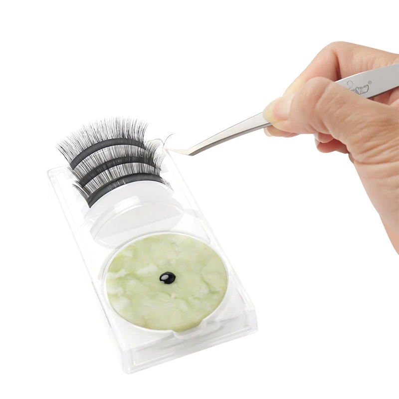 Eyelashes Extension Tools Individual Glue Pallet can put lash and jade pad Eyelash Measure Pads Adhesive glue Stand Holder