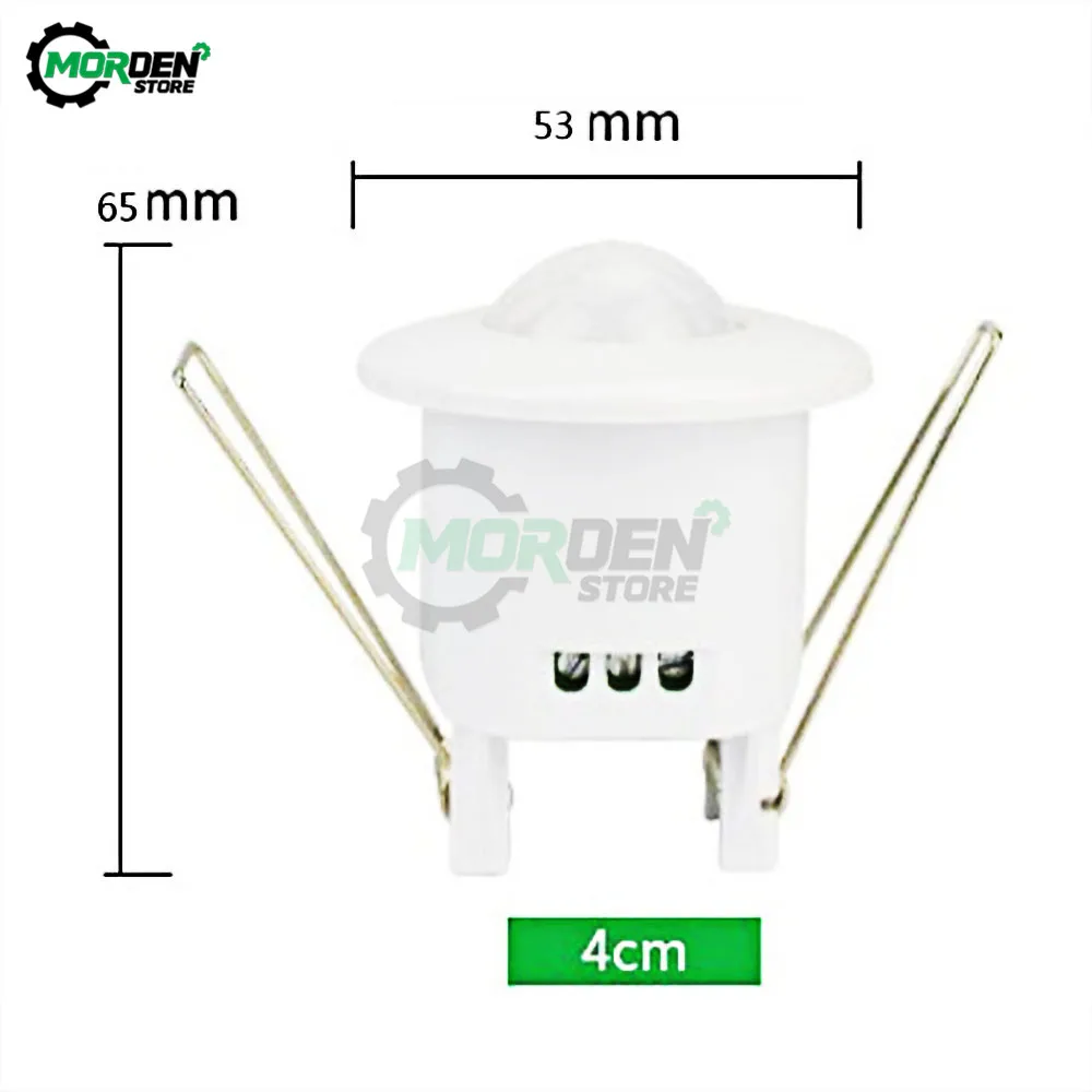 AC110V-240V 50Hz 360 Degree Mini Recessed PIR Ceiling Occupancy Motion Sensor Detector Switch Dropship