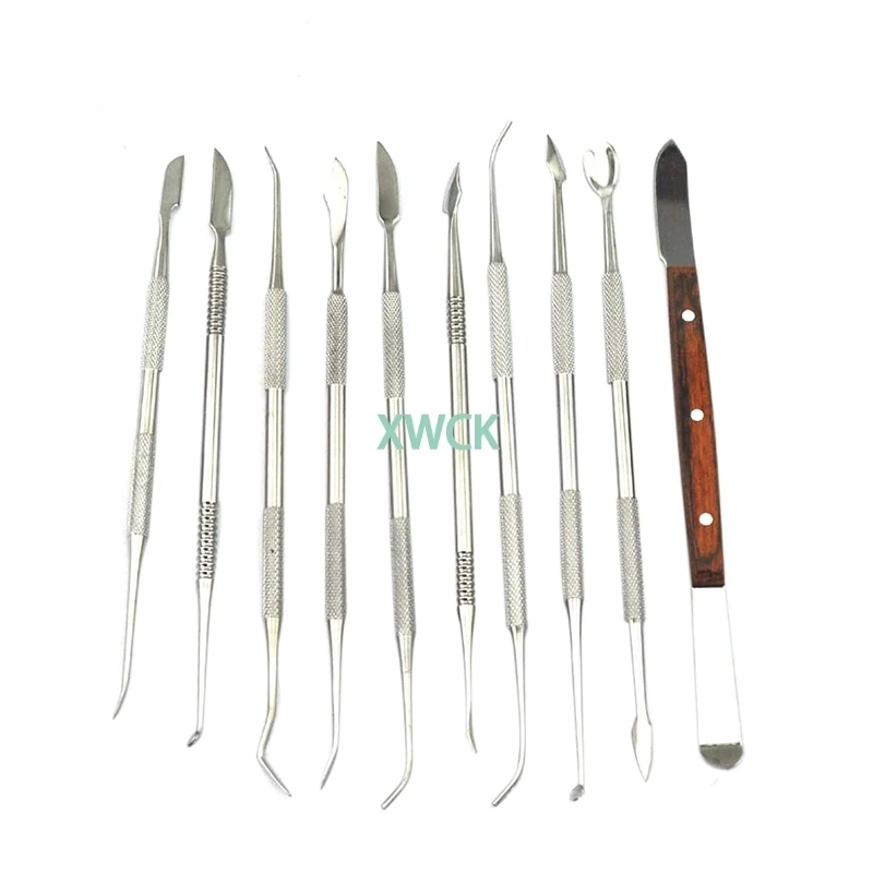 Dental Spatula Plaster Knife Practical Stainless Steel Versatile Teeth Wax Carving Tool Set Dental Instrument Dentist Tools