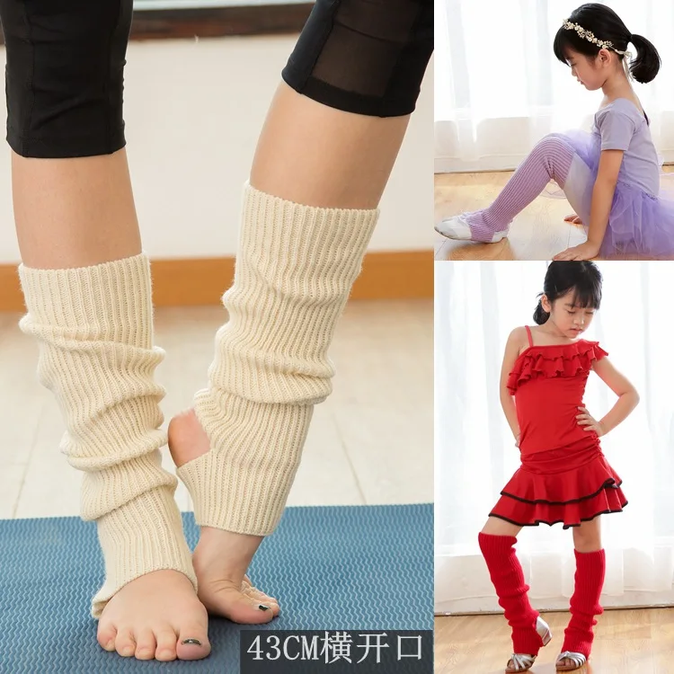 Knitted Leg Warmers For Children Adult Latin Girls Leg Warmers Sports Protective Ballet Kids Leg Warmers Yoga Foot Warm Socks