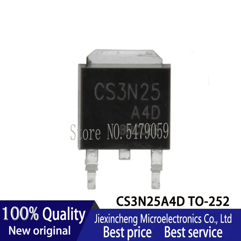 10PCS CS3N25A4D 3N25 CS3N25 NCE01P13K TO252 MOS field effect transistor Neue original