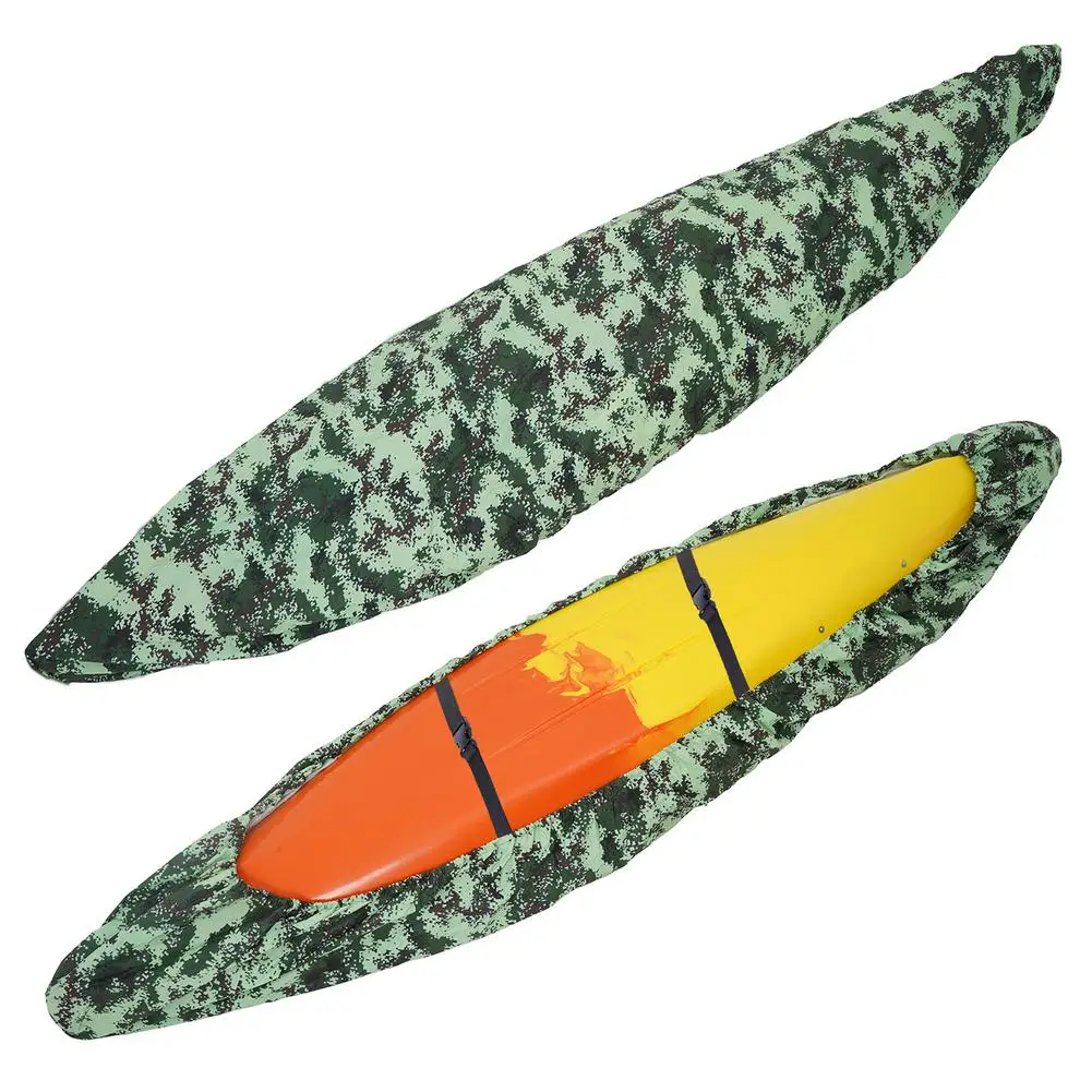 

Camouflage Kayak Cover Waterproof Uv-resistant Dust Proof Shield For 12-15ft Canoe Storage Dust Cover Fishing Boat Cover