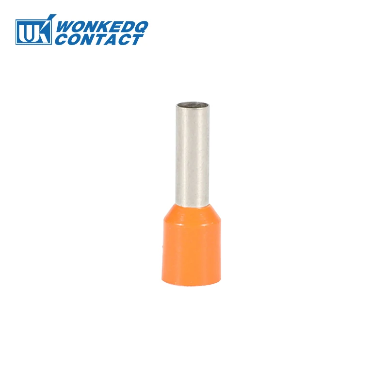 1000 sztuk E0308 Ferrule zacisk blok czerwona miedź 0.25 ~ 0.3mm ² krzyż drutu złącze elektryczne 0.34mm VE 0308 przewód koniec Terminator