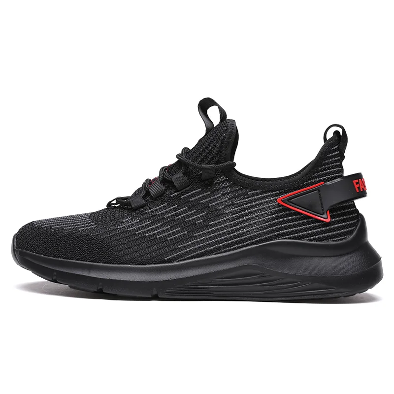 Hot Sale Light Man Running Shoes Fly Woven Breathable Men's Sneaker Casual Antiskid and Wear-Resistant Jogging Men Sport Shoes