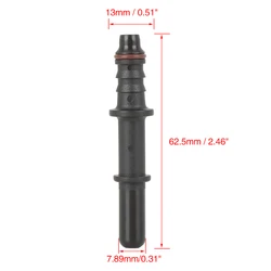 X Autohaux 1/2/5/10pcs 7.89mm ID6 Fuel Line Hose Male Straight Quick Release Male Connector for Auto Car