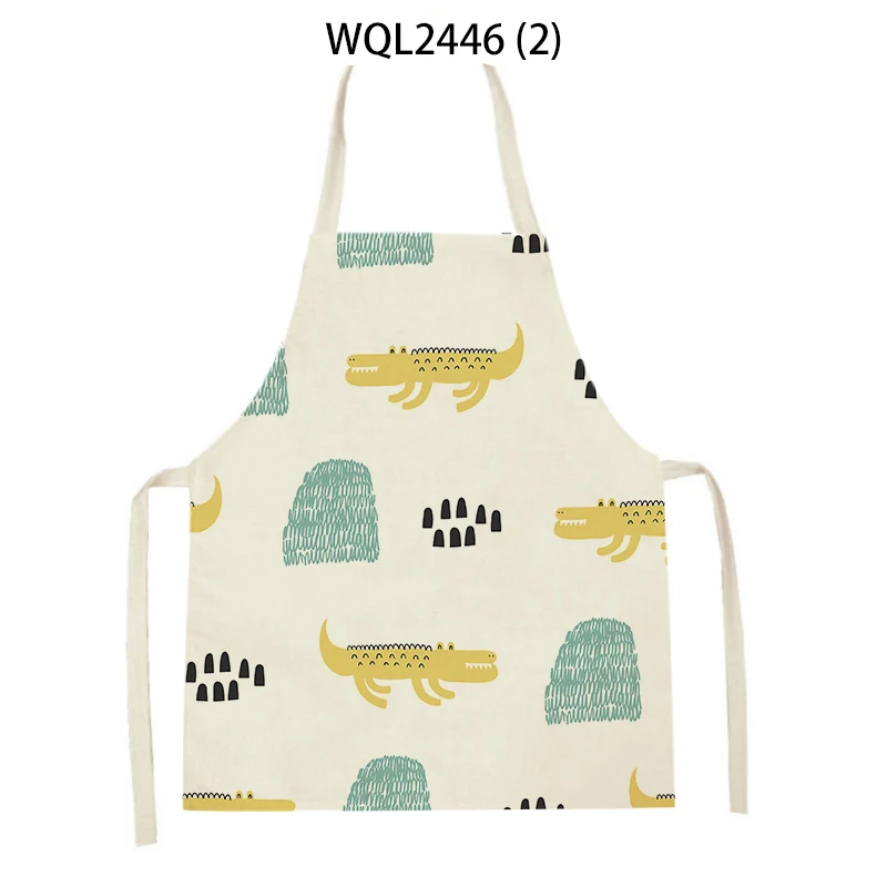 Cartoon Cute Little Cow Suitable For Family Kitchen Restaurant Chinese Bib Apron Catering Anti-Fouling 68*55 Cm Anti-Greasy