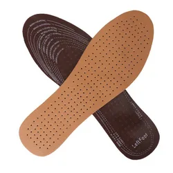 Semelles intérieures de chaussures en cuir respirant ultra fin, grande taille, absorbant la sueur, dépistolet ant, remplacement des l'offre elles intérieures, coussinets de chaussure, coupe