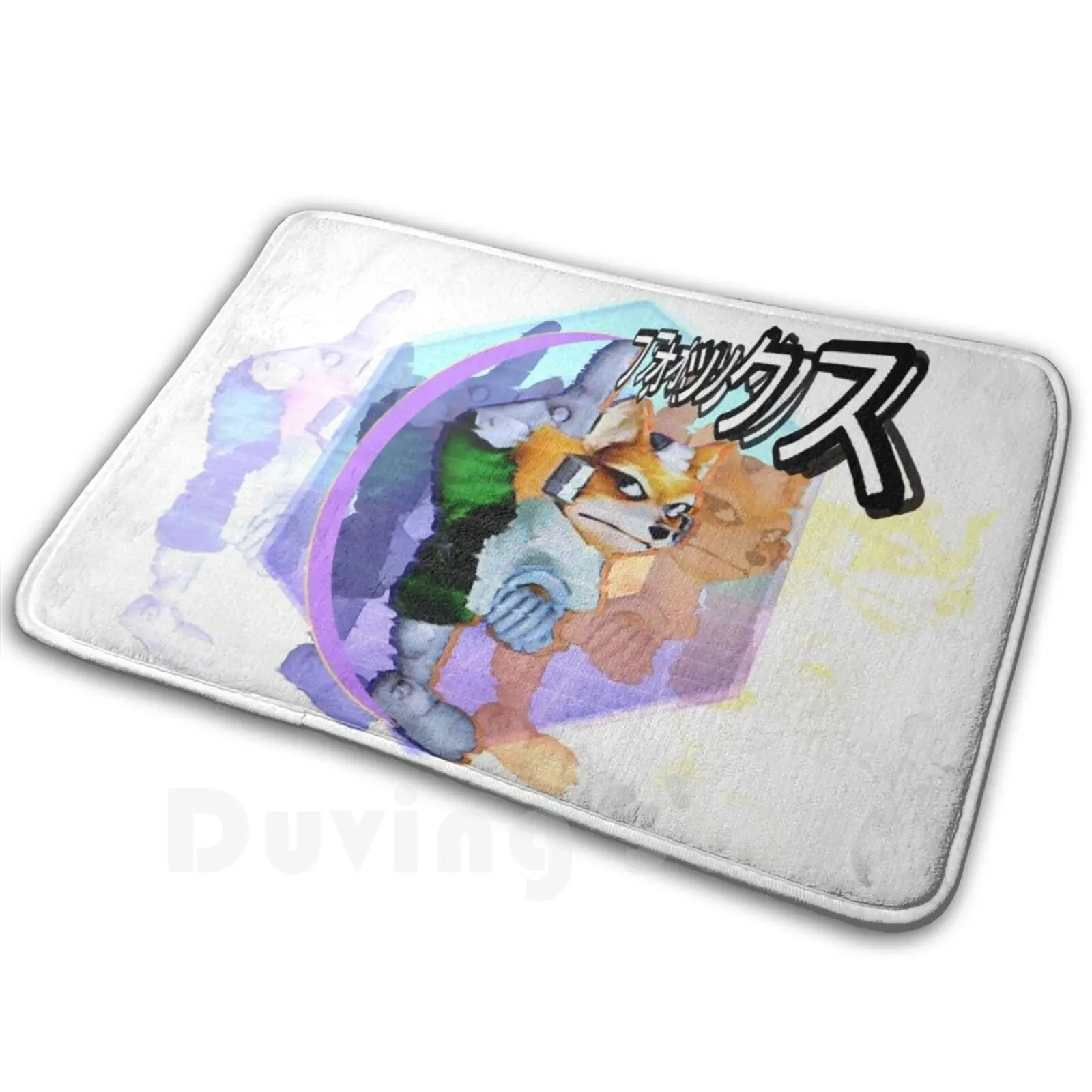 Alfombra Fox U-Tilt, cojín suave antideslizante, Fox Mccloud, Retro, videojuegos, Super Smash Bros Melee Fgc Fox
