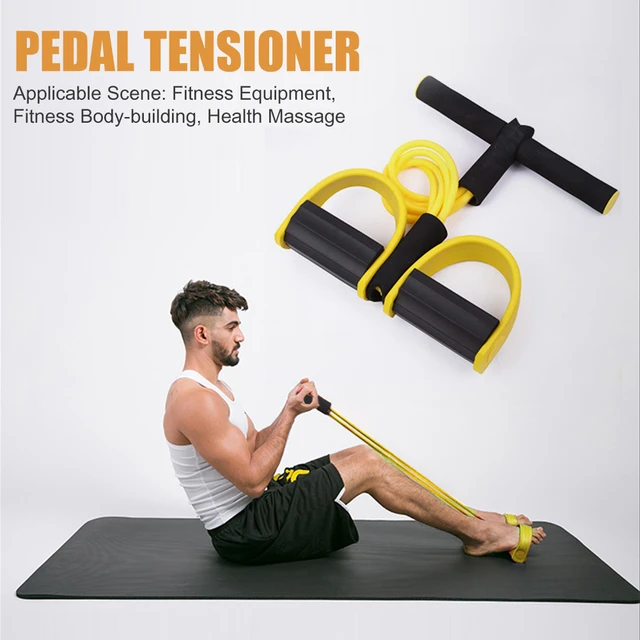 Tpe Puller Pedal Ankle Abdominal Exerciser Sit up Pull Rope Expander Elastic Bands Home Gym Sport Training Fitness Equipment Integrated Fitness Equipments AliExpress