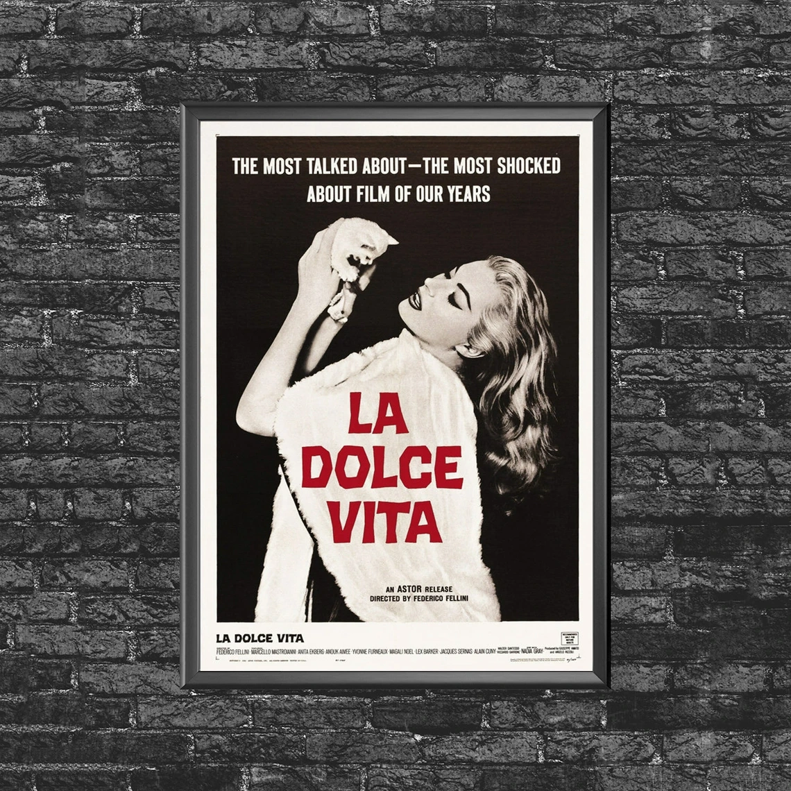 La Dolce Vita Movie Poster Home Decoration Wall Painting (No Frame)