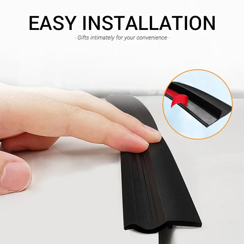 Car Rubber Sealing Strip Auto Trunk Lid Gap Seal Strip untuk Hatchback Upper Edge Adhesive Trim Auto Dustproof Sealant Accessorie