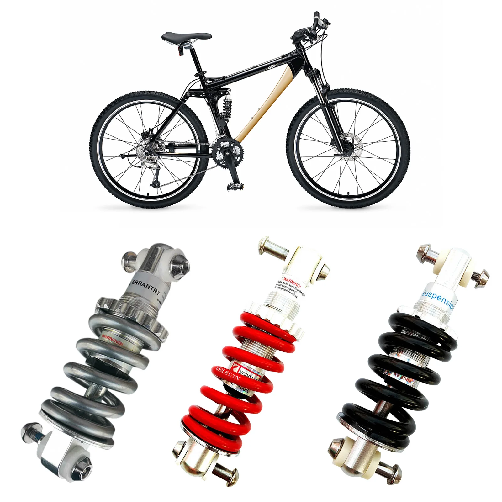 Bike Universal Suspension Shock Absorbers Modification Accessory Good Flexibility And Long Service Life