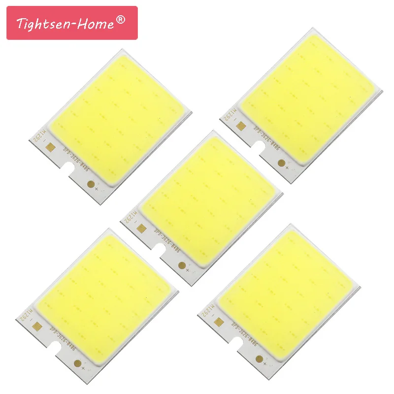 

10PCS 36*26mm COB LED Light 2W Rectangle Shape DC 12V LED Bulb 6500K Cold White for DIY Auto Lamp Work Lights House Lighting